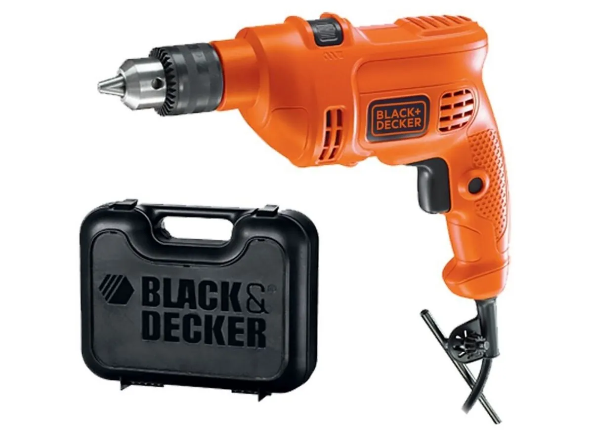 Kit Furadeira De Impacto 3/8 (10Mm) 560W 220V Com 9 Brocas Em Maleta Black Decker