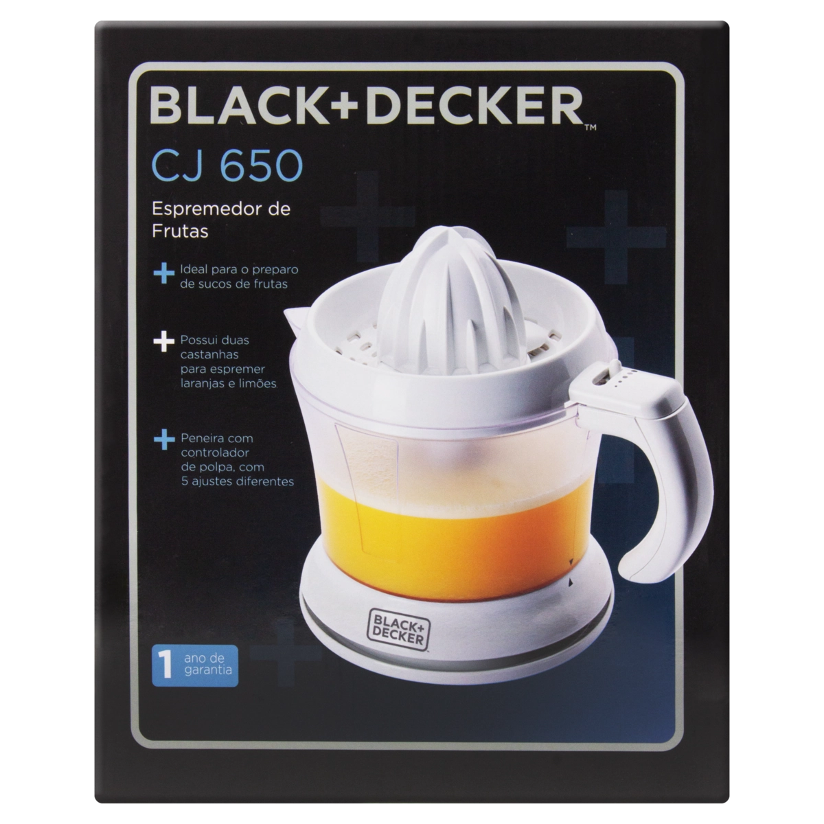Espremedor De Frutas Doméstico Branco Cj 650 Black Decker 220v