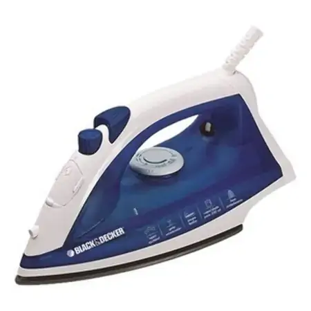 Ferro à Vapor Black Decker Azul