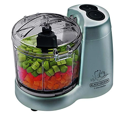 Mini Processador Black Decker Prata
