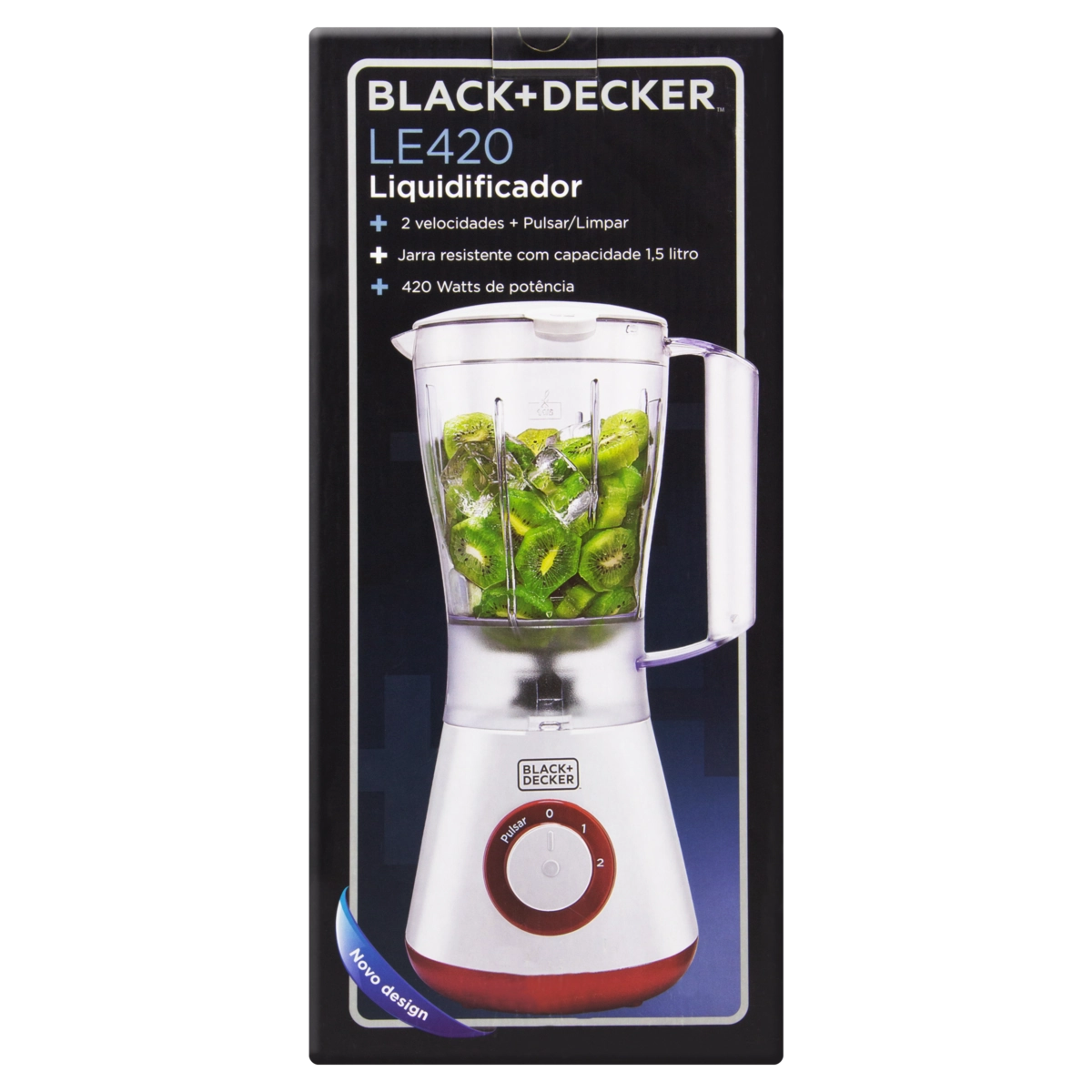 Liquidificador Doméstico Branco Le420 1,5l 420w Black Decker 220v