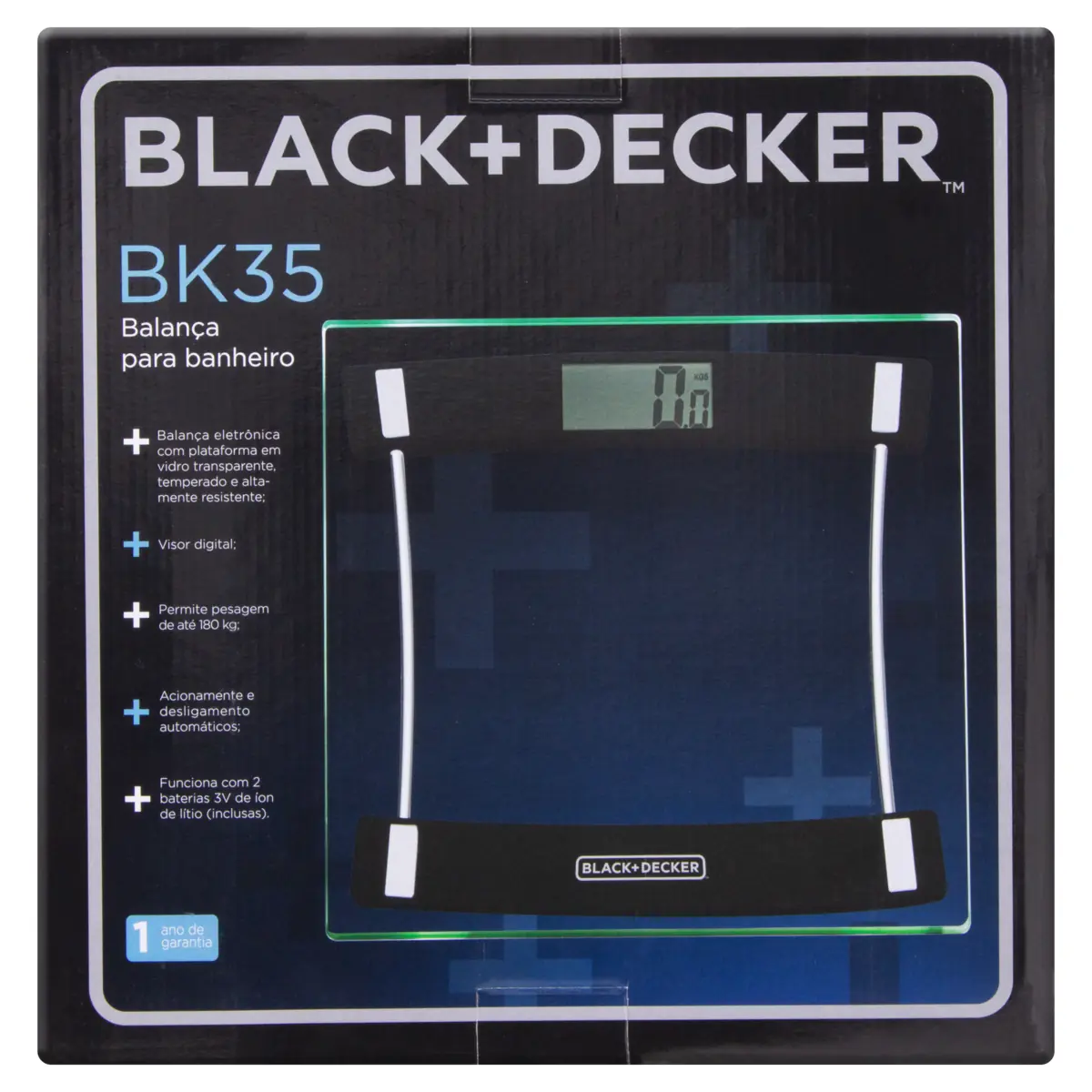 Balança Para Banheiro Bk35 5 A 180kg Black Decker