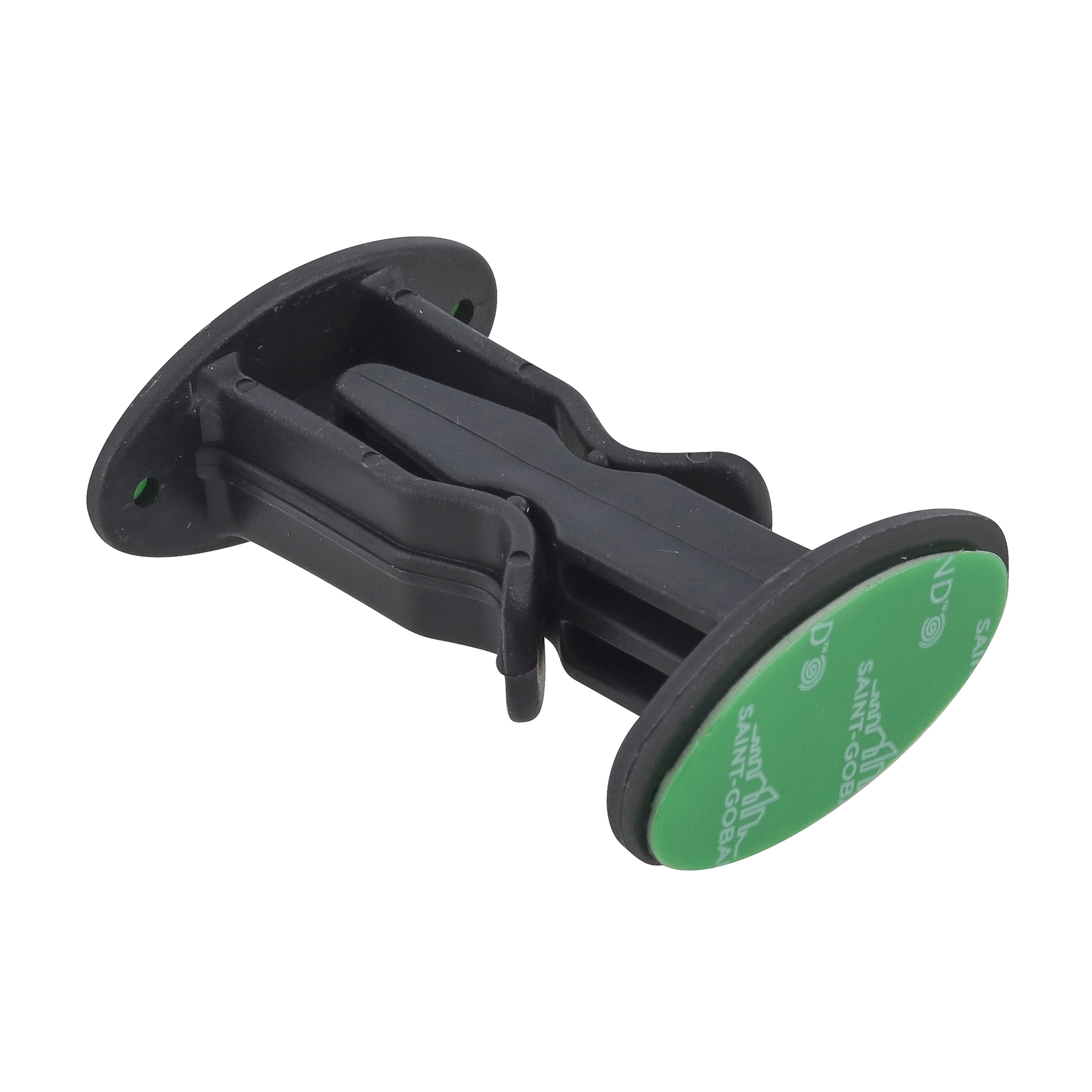 Prendedor para Porta Adesivo PVC Preto 1 peça