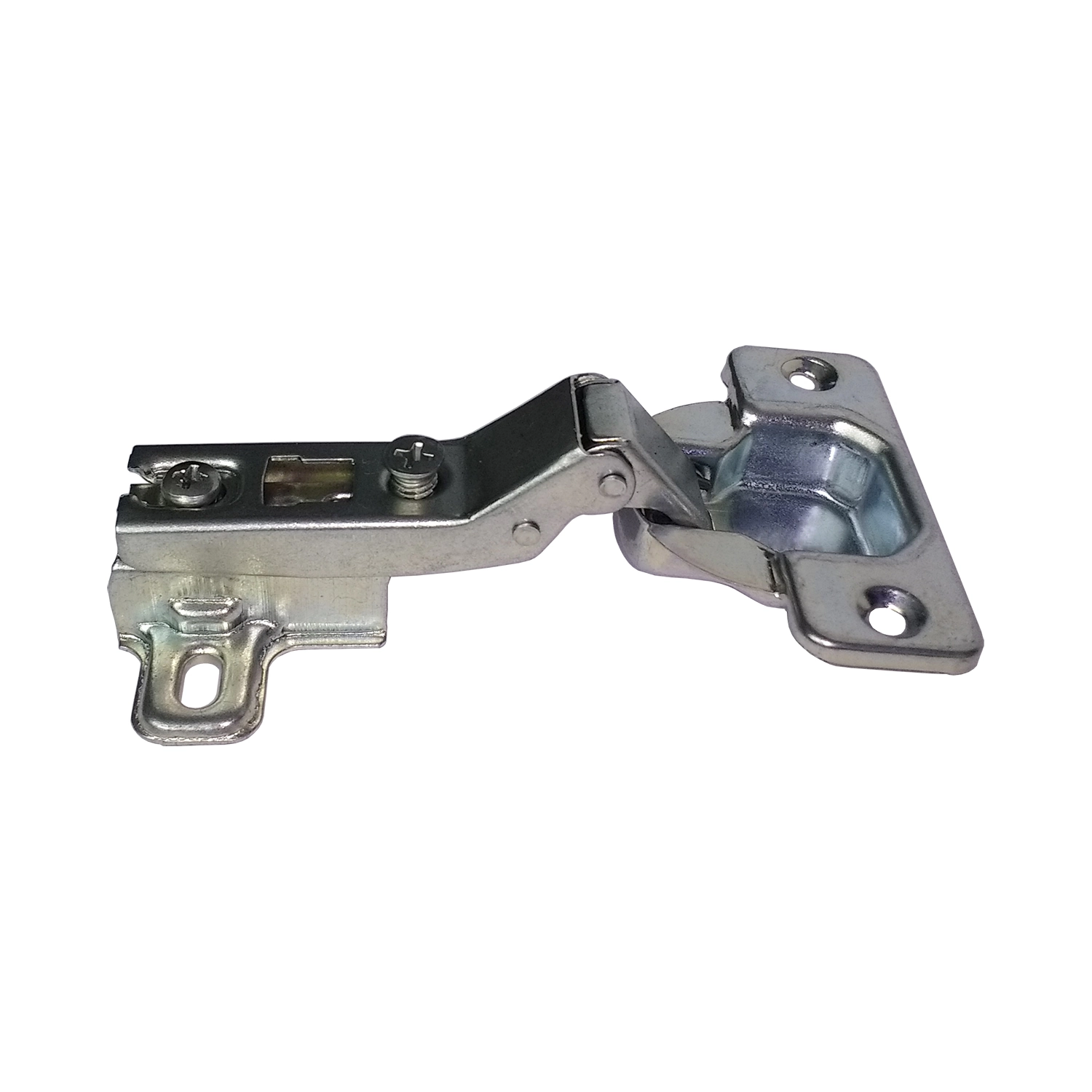 Dobradiça para Móveis Super Curva 26mm 95º Aço Zincado