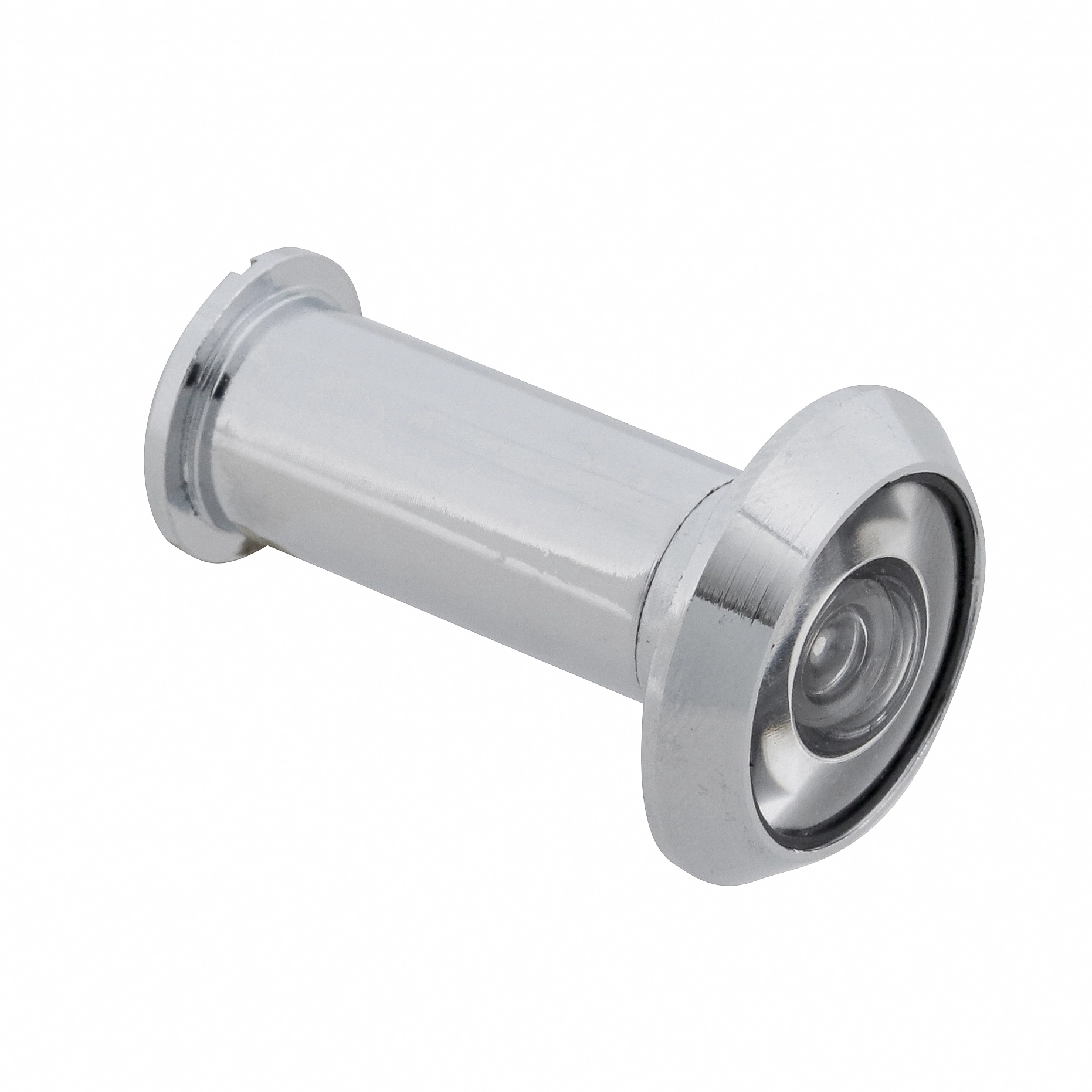 Olho Mágico para Porta 35 a 52mm 180º Latão Prata Cromado