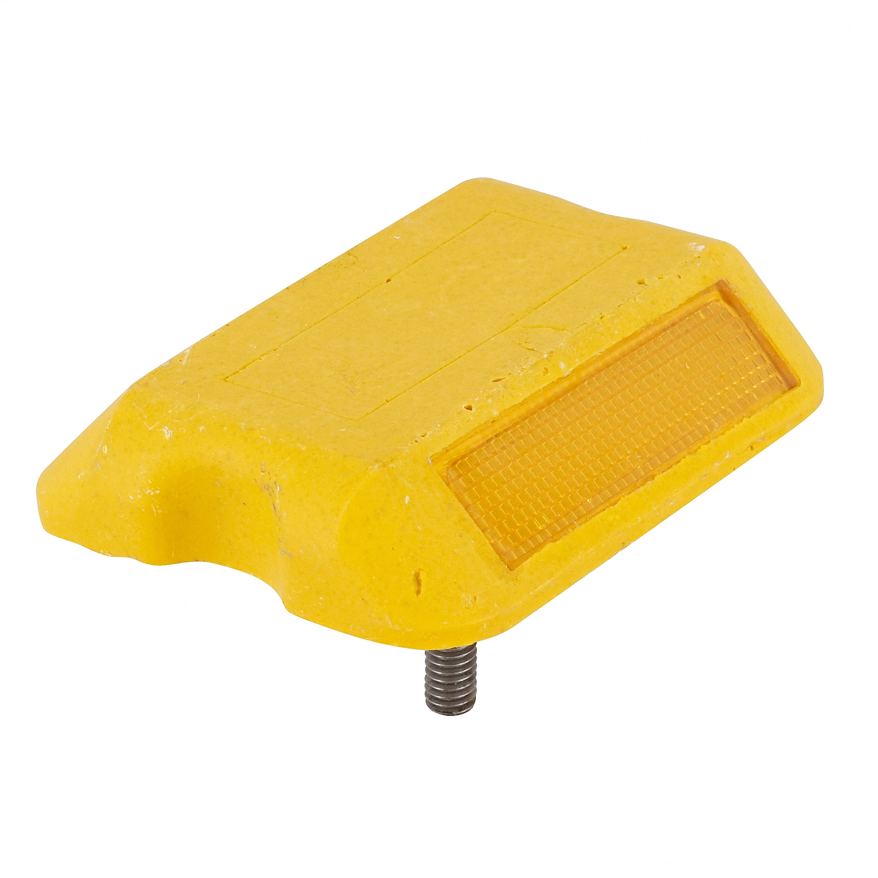Tachão de Refletivo Bidirecional 10x8cm Plástico Amarelo Fixtil 1 unidade