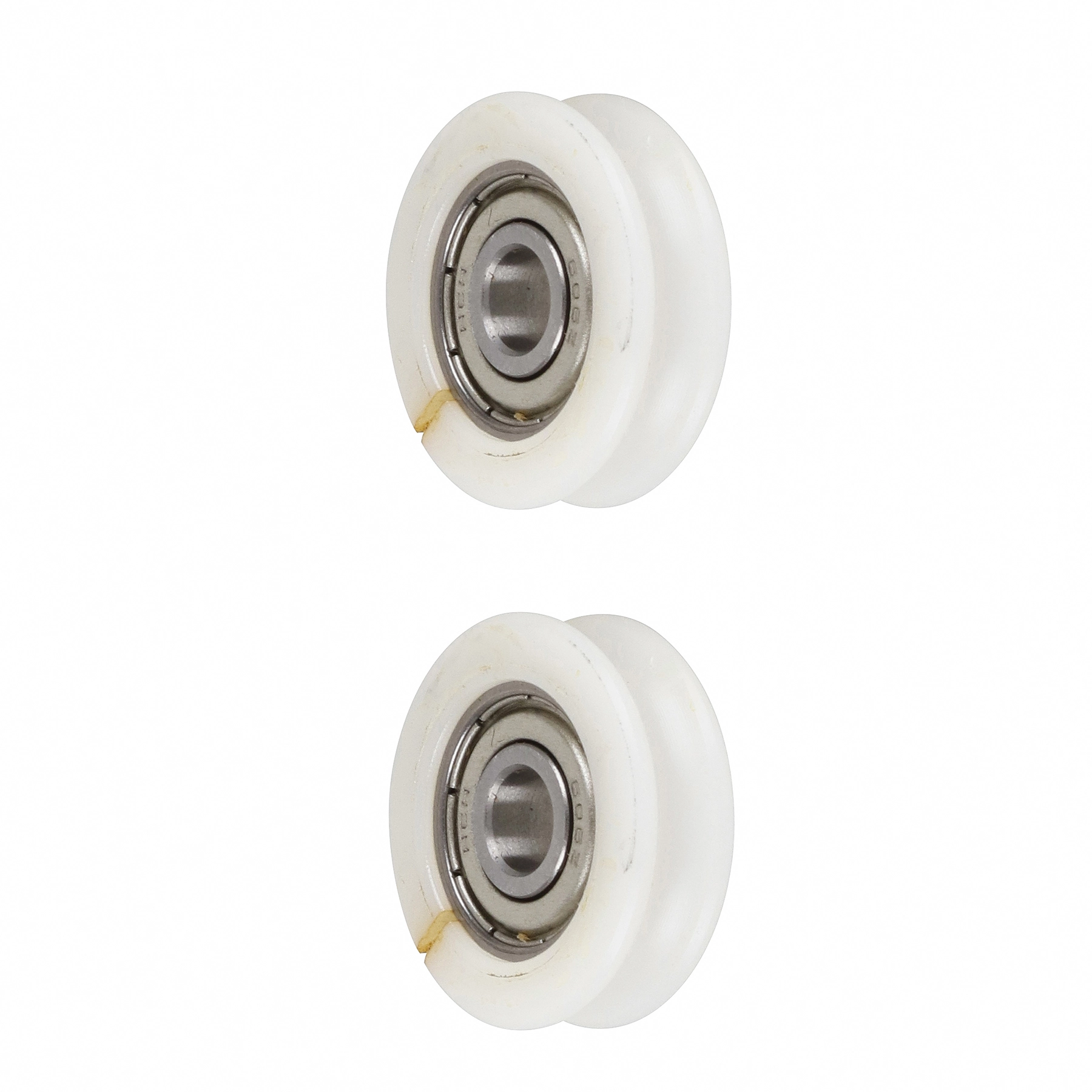 Roldana com Rolamento para Balcões 24mm até 20kg Plástico 1 Par Fixtil
