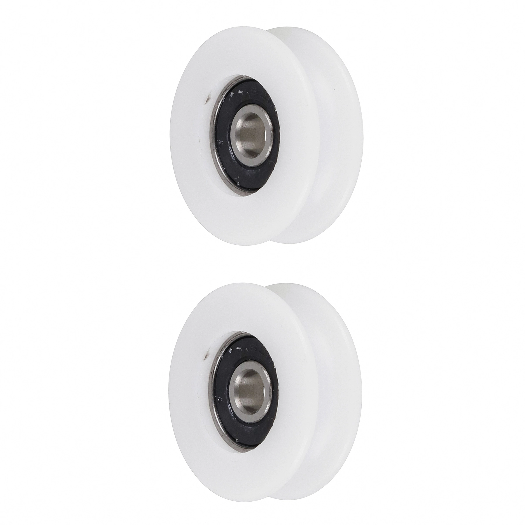 Roldana com Rolamento 32mm Plástico até 20kg Branco 2 peças Fixtil