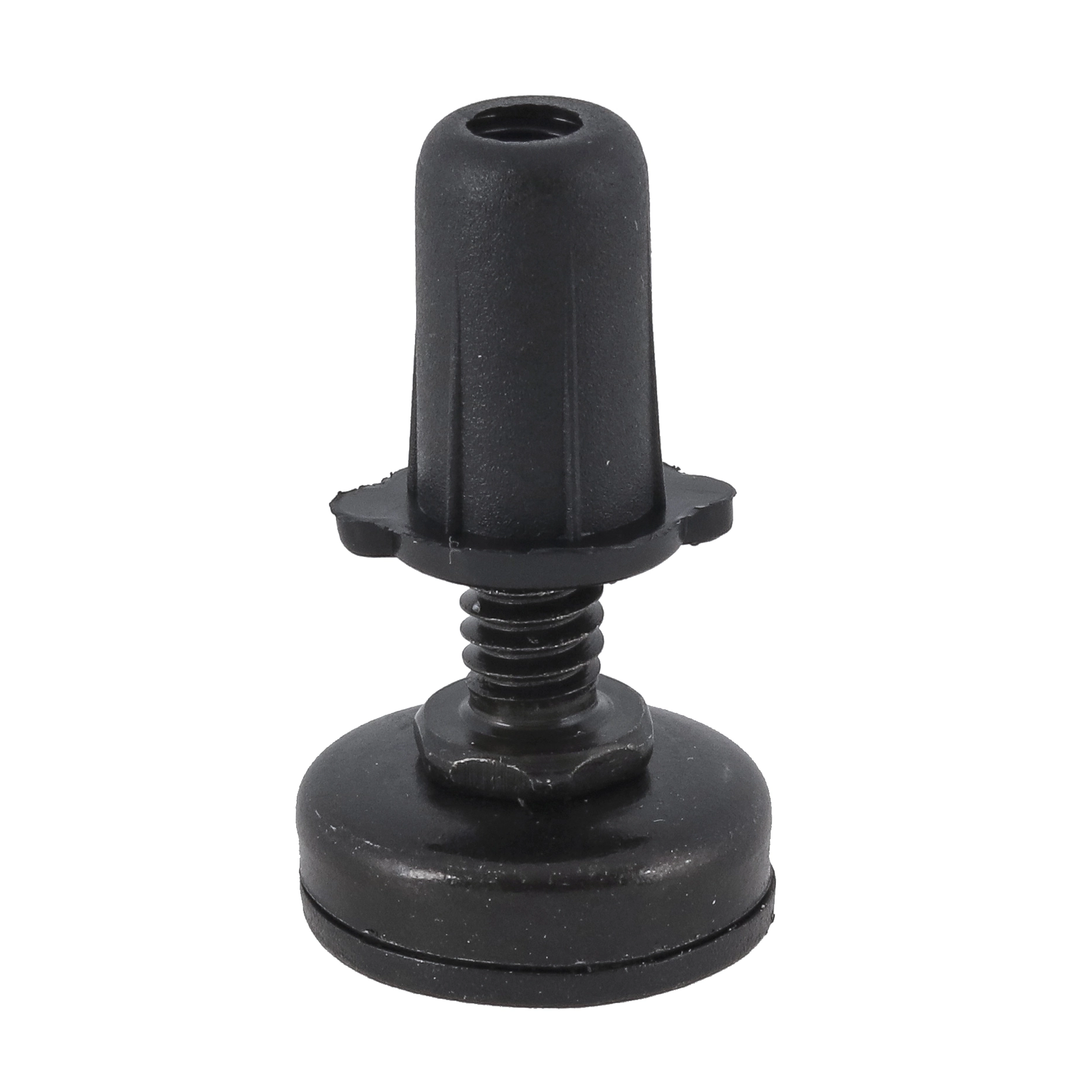 Sapata Niveladora Rosquear para Móveis 36mm Nylon Preto 1 peça Fixtil