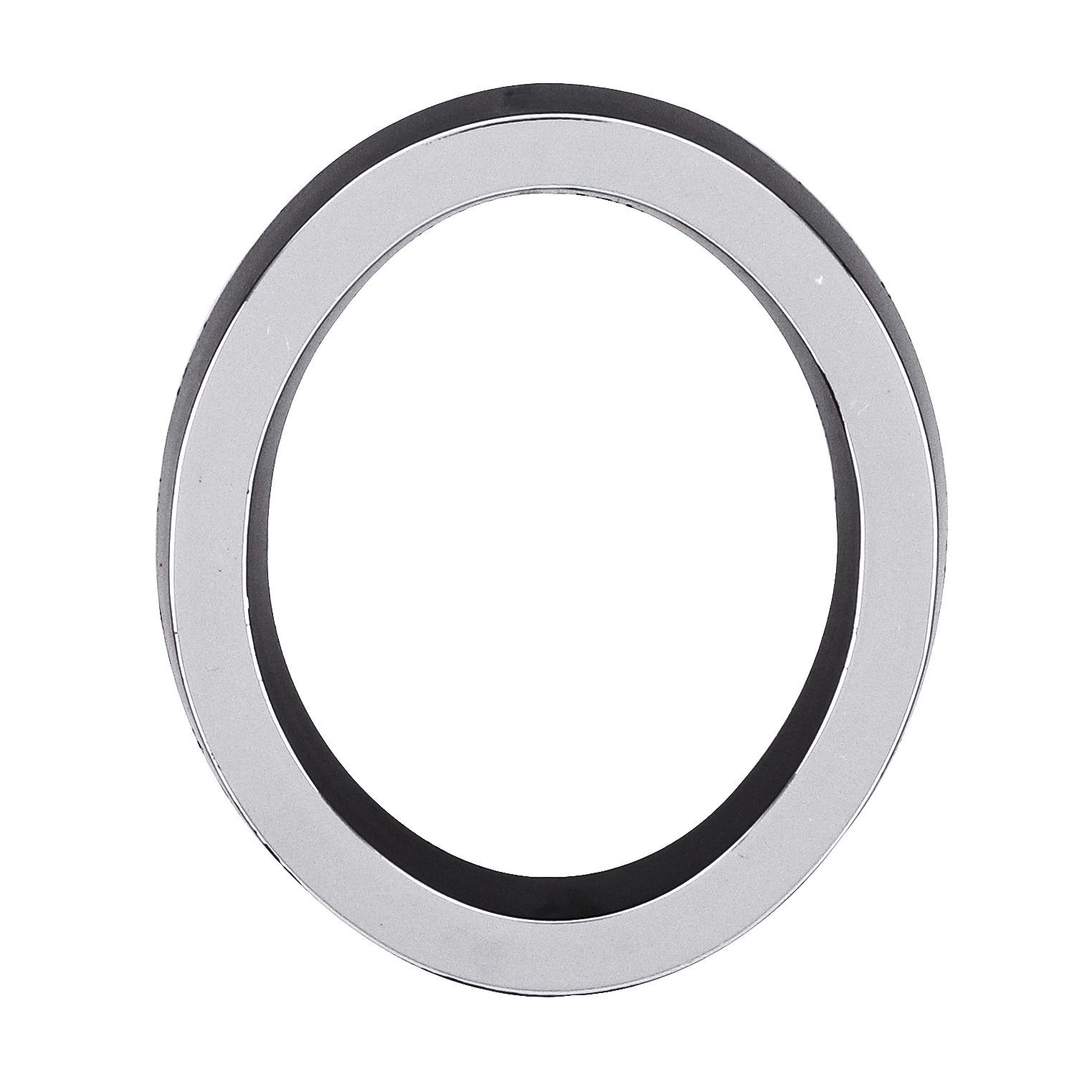 Número Casa "0" 8cm Parafusar Poliestireno Preto Cromado