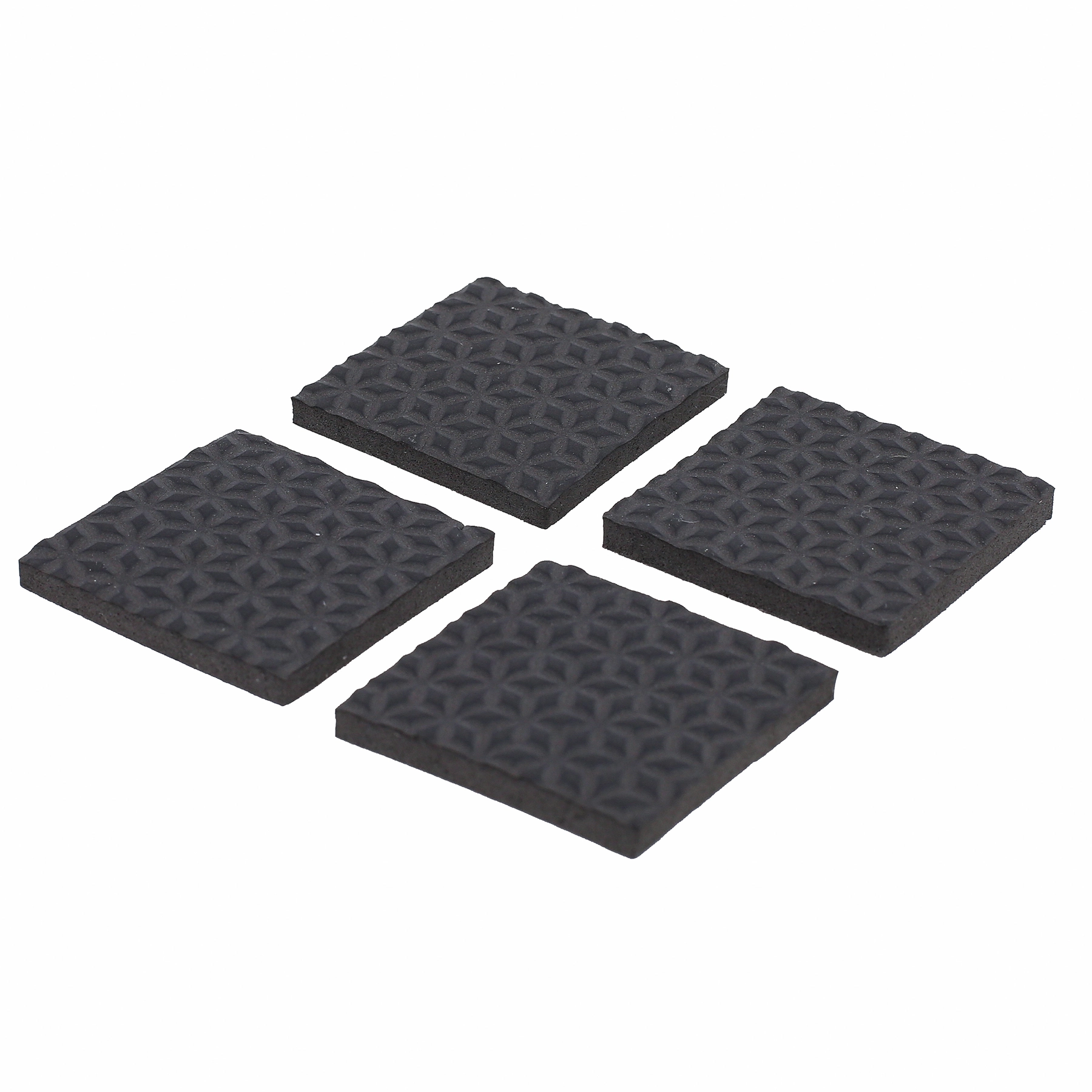 Calço Quadrado Preto 38x38mm Fixtil 4 peças