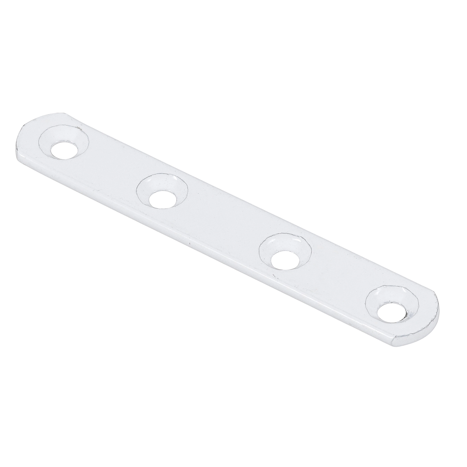 União Chata Aço 100mm Branco 1 peça Fixtil