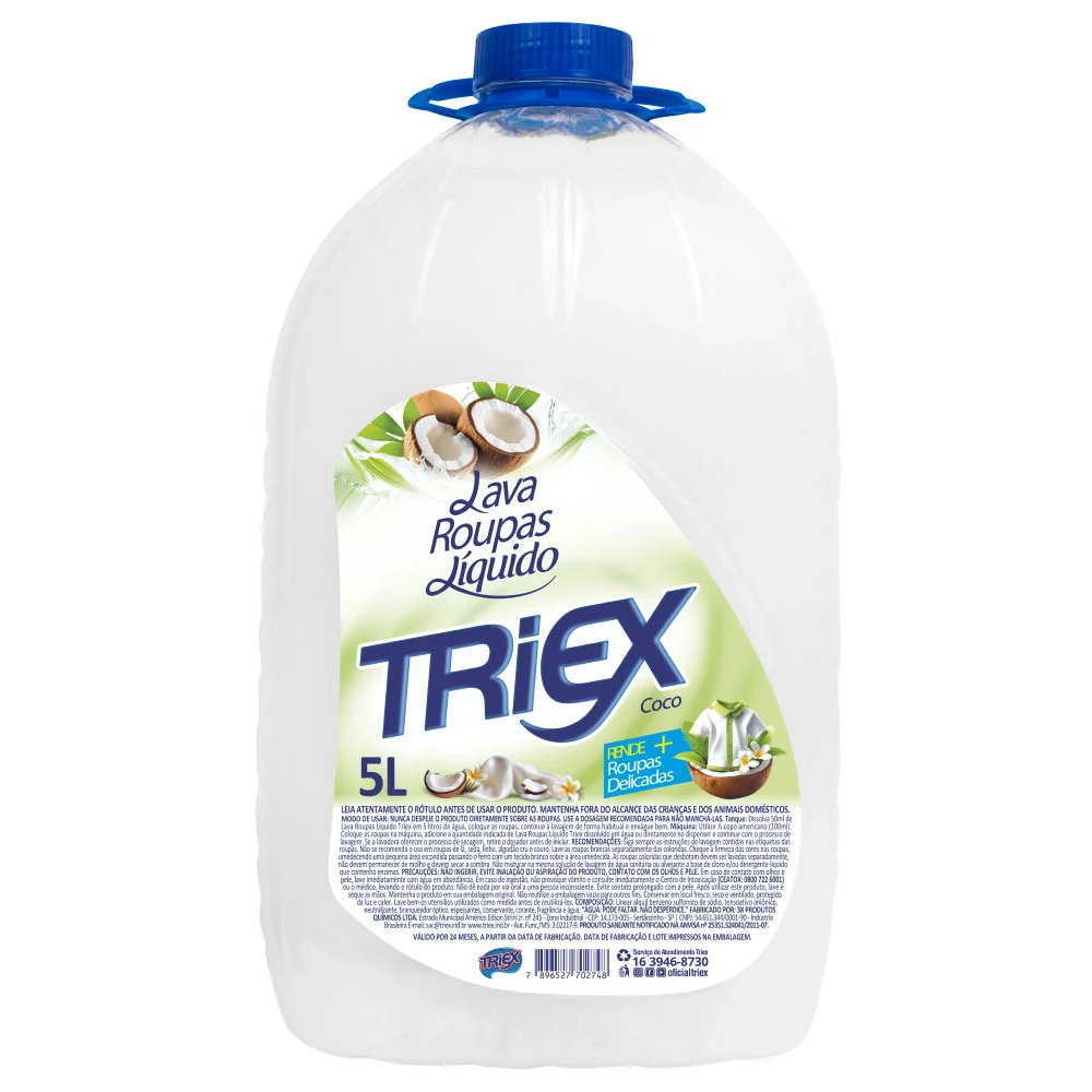 Lava Roupa Liq Triex 5l Coco