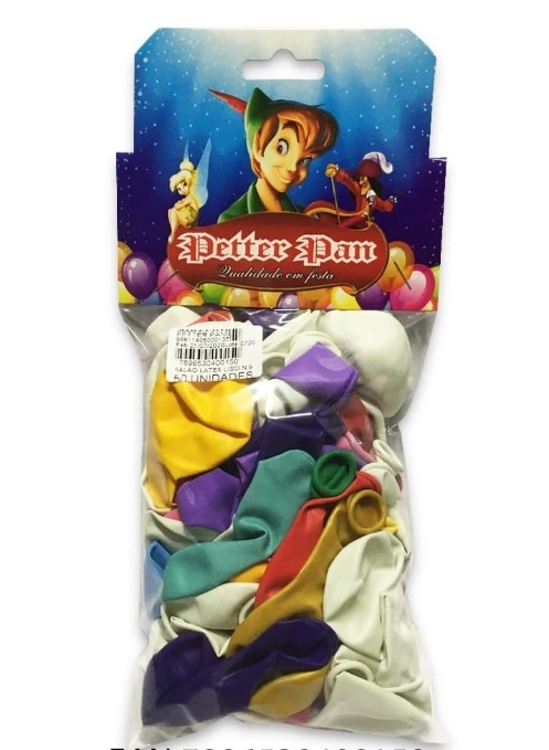 Balao Latex Petter Pan N?6 50unidade Liso
