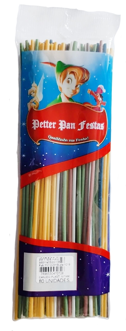 Canudo Plast Petter Pan Vitamina