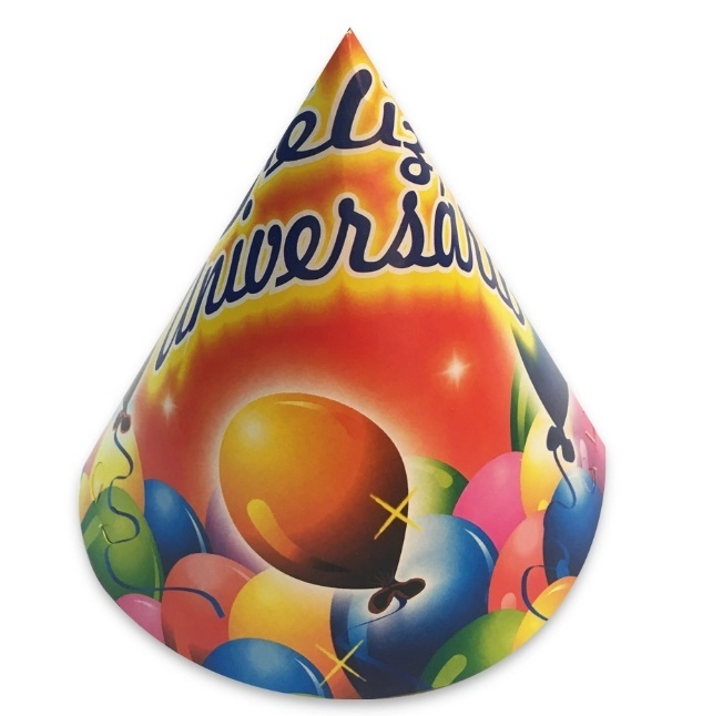 Chapéu Aniversário Happy Birthday C/ 08 Unidades