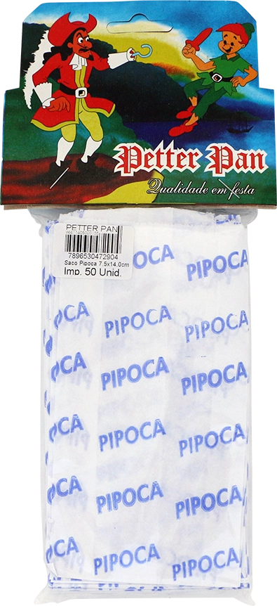 Saco Papel Petter Pan Pipoca