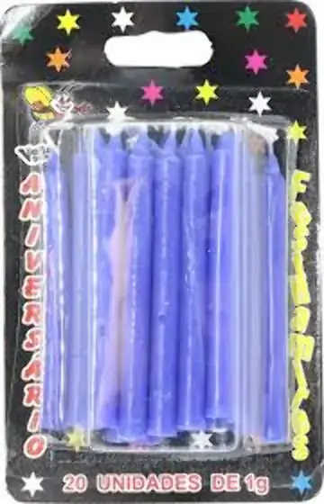 Vela Numerada Petter Pan 1unidade Gd Azul