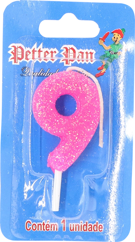 Vela Aniv Numero Petter Pan Pequeno Rosa