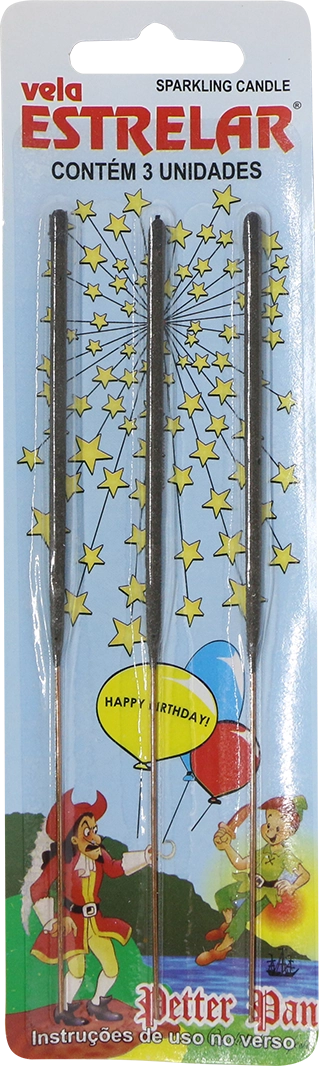 Vela Aniv Estrelar Peter Pan C/ 3