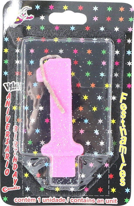 Vela Aniv Festhamires Super Rosa