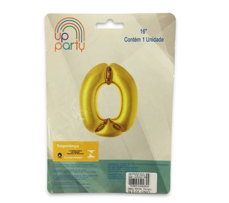 Balao Metalizado Dourado N.0