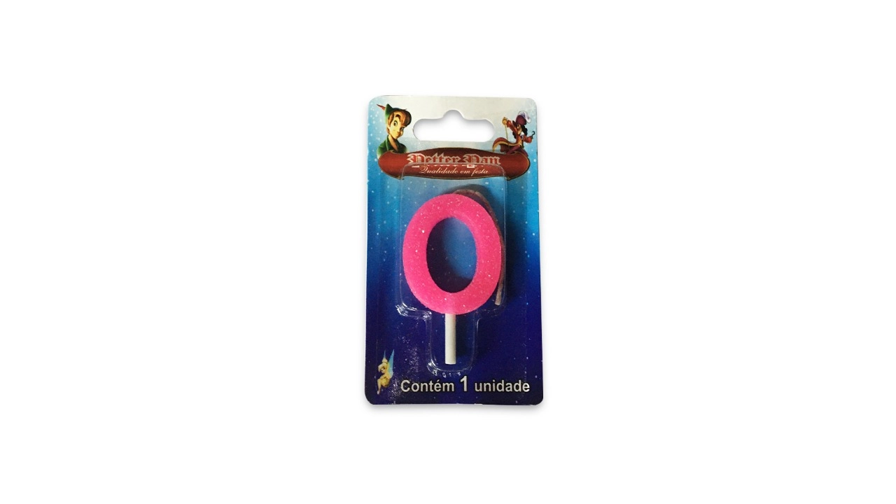 Vela Num Magica Pequena Rosa N.0