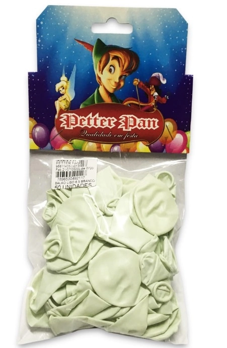 Balao Petter Pan Latex Liso N6.5 Branco C/50