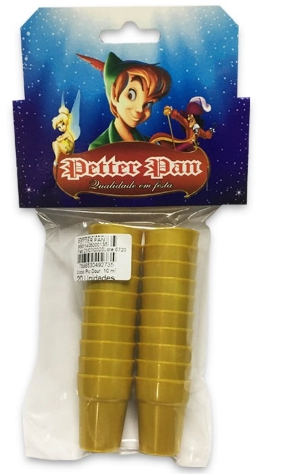 Copo Petter Pan Pic 010 10ml Dourado C/20