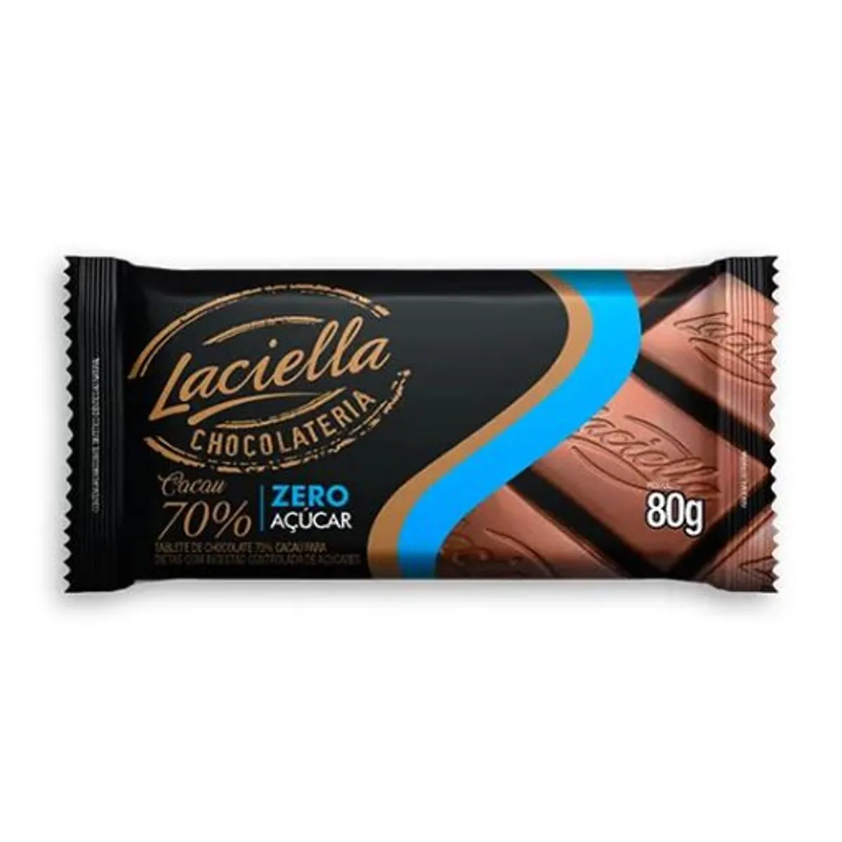 Choc 70 Cacau Zero Laciella 80g