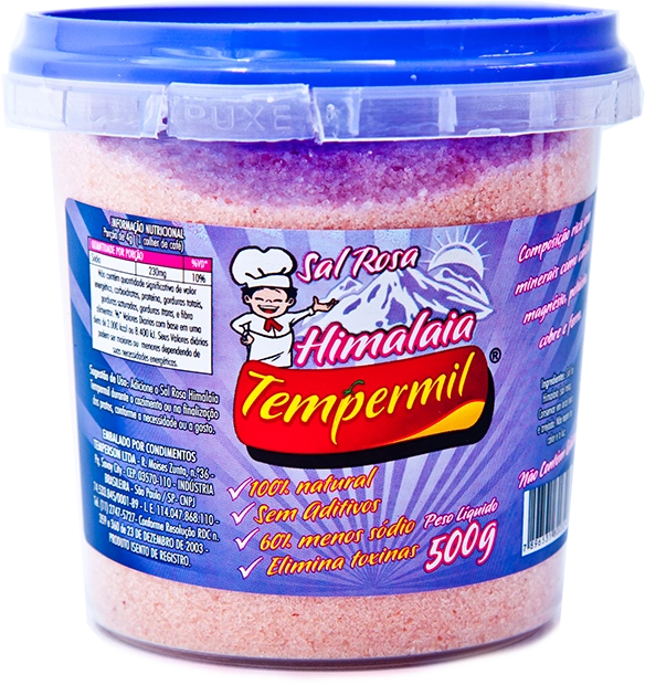 Sal Rosa Do Himalaia Tempermil 500g Fino