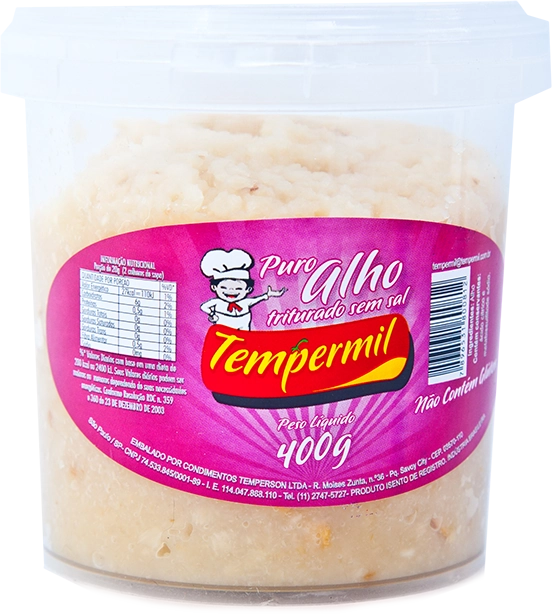 Alho Tempermil Triturado S/sal Pt