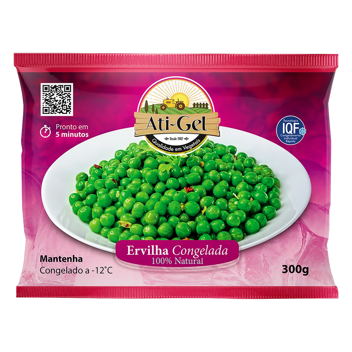 Ervilha Congelada Ati Gel Pacote 300g