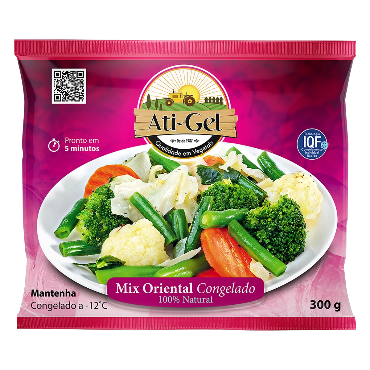 Mix Oriental Congelado Ati Gel Pacote 300g