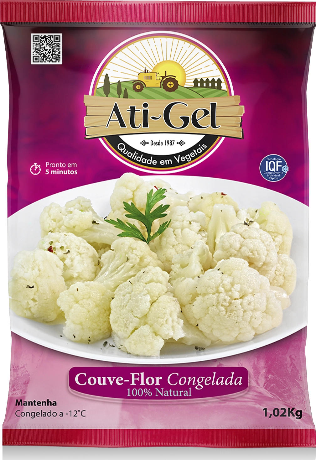 Couve Flor Congelada Ati Gel Pacote 1,02kg
