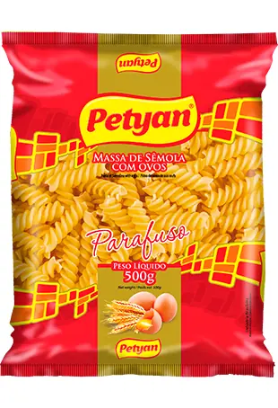 Massa Sopa Petyan C/ Ovos Parafuso 500g