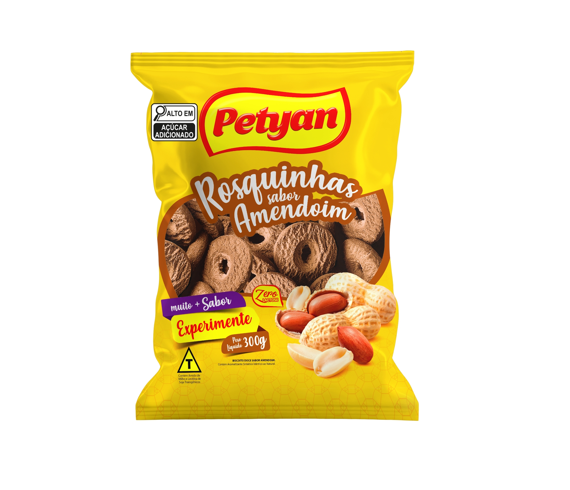 Biscoito Rosquinha Sabor Amendoim Petyan 300g