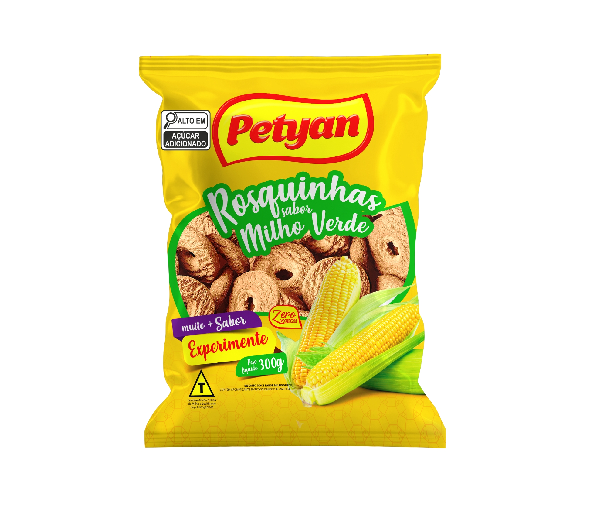 Biscoito Rosquinha Sabor Milho Verde Petyan 300g