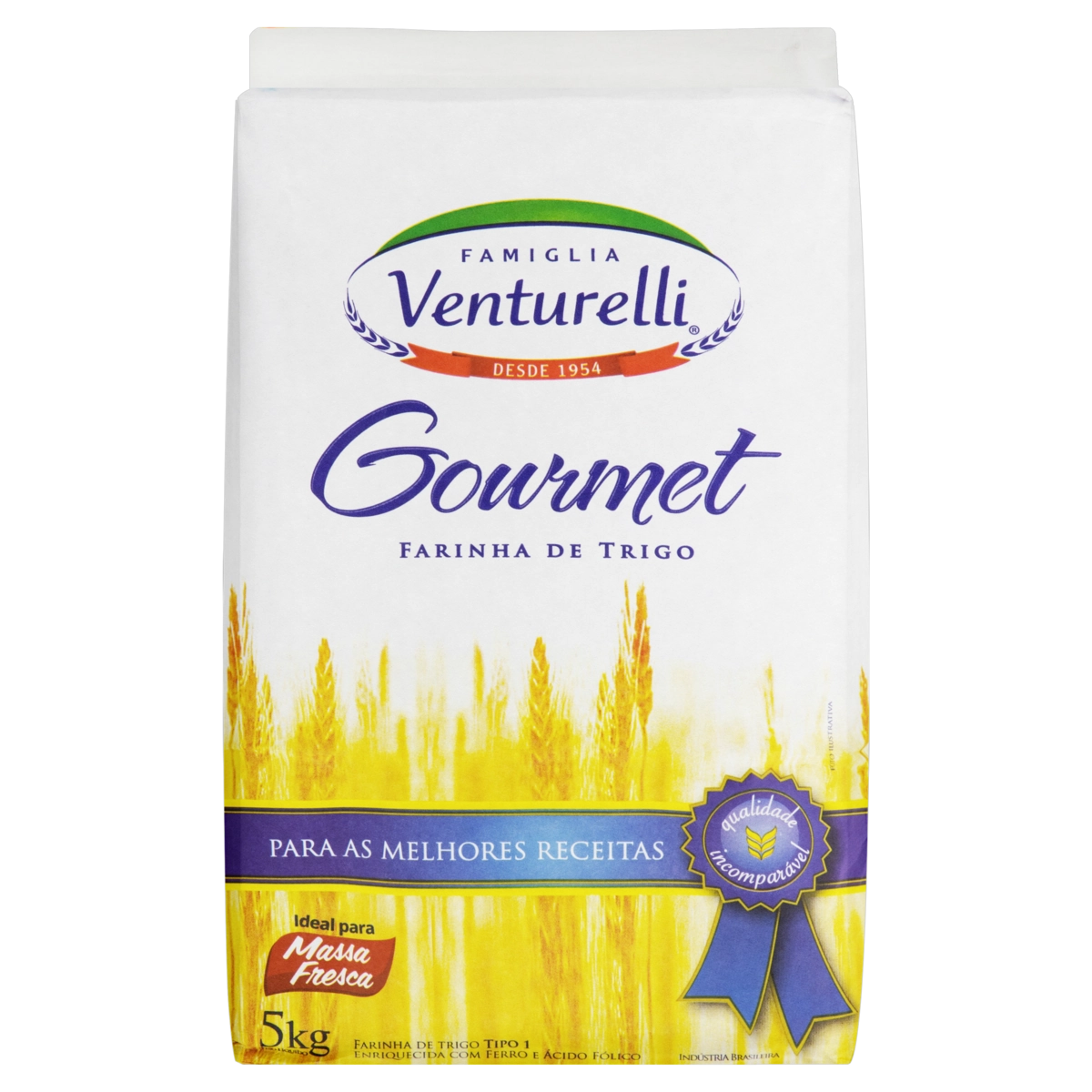 Farinha De Trigo Tipo 1 Famiglia Venturelli Gourmet Pacote 5kg