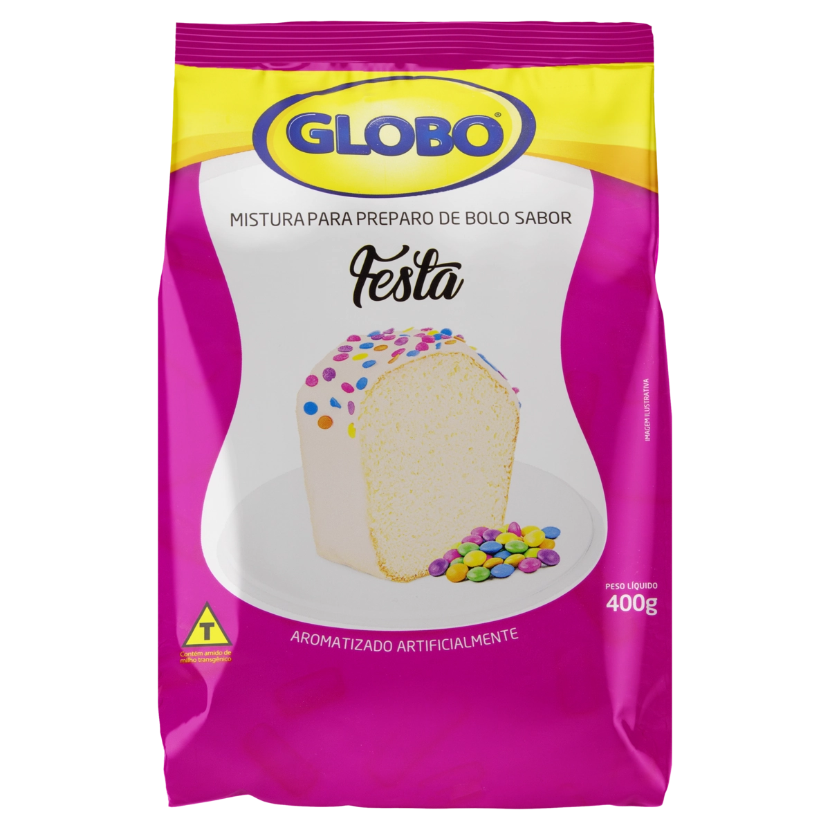 Mistura Para Bolo Festa Globo Pacote 400g