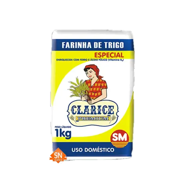 Farinha De Trigo Tipo 1 Clarice Pacote 1kg