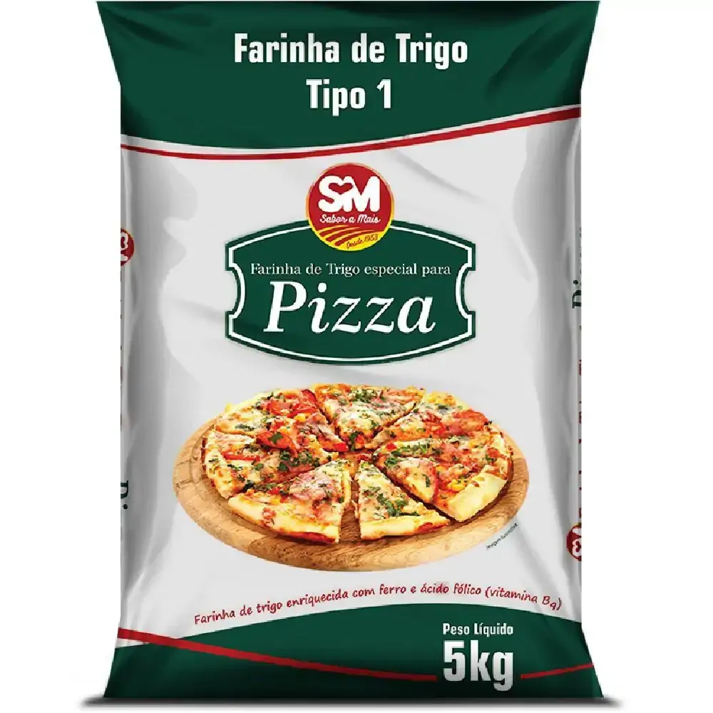 Farinha De Trigo Tipo 1 Para Pizza Sm Pacote 5kg