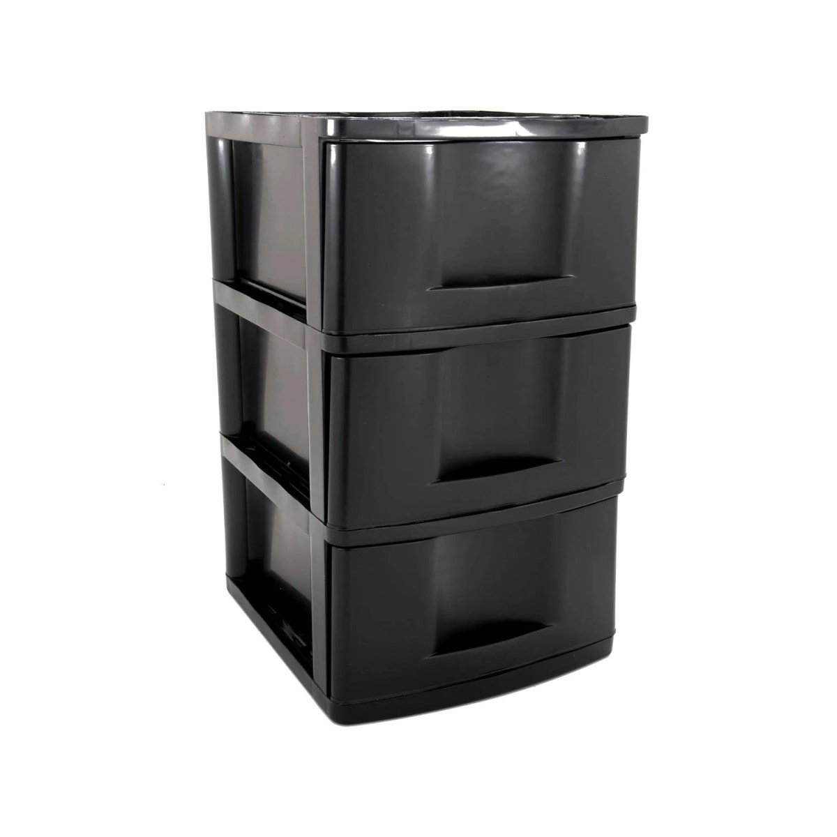 Gaveteiro De Chão 3 Gavetas São Bernardo Preto