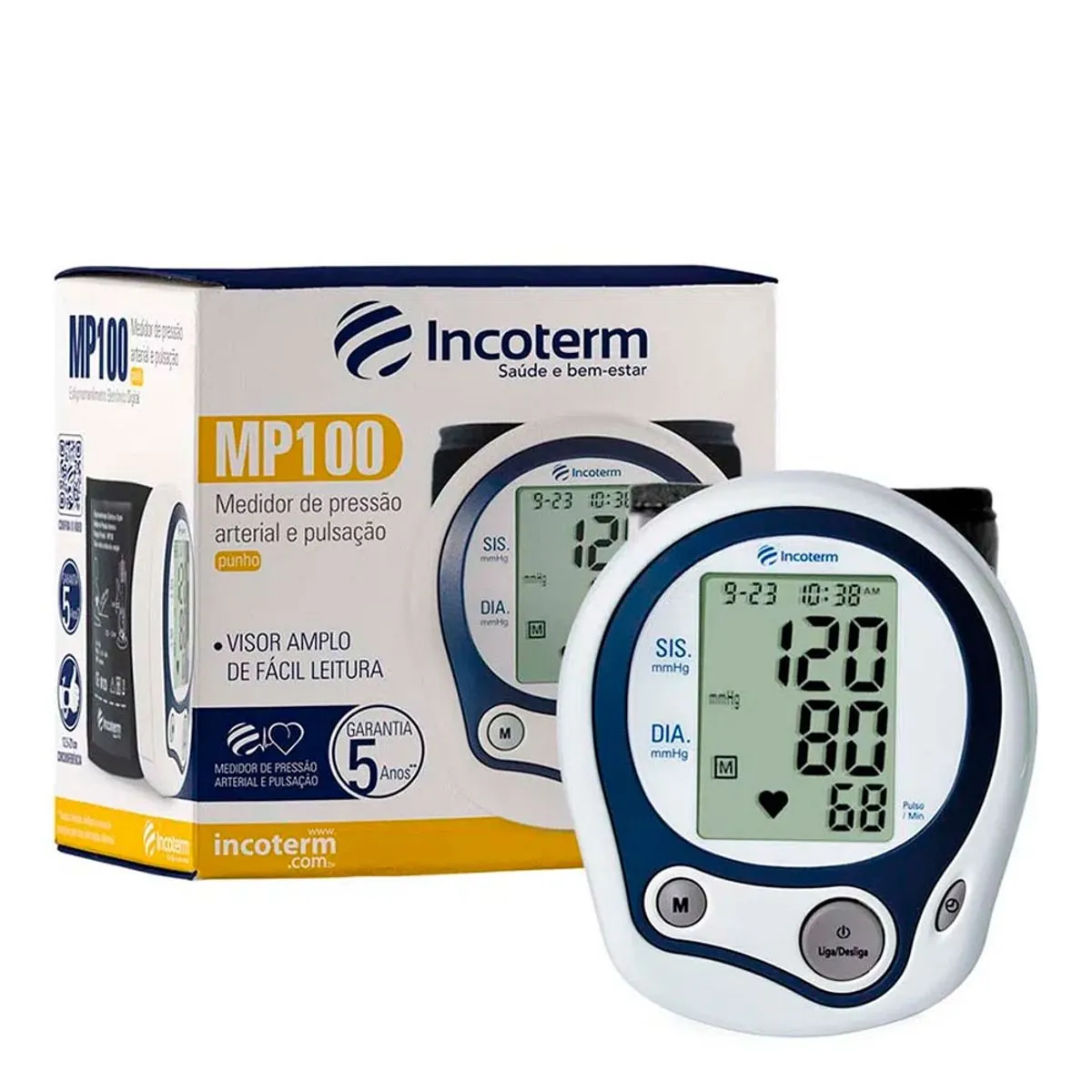 Medidor De Pressão Arterial Digital Mp100 - Incoterm
