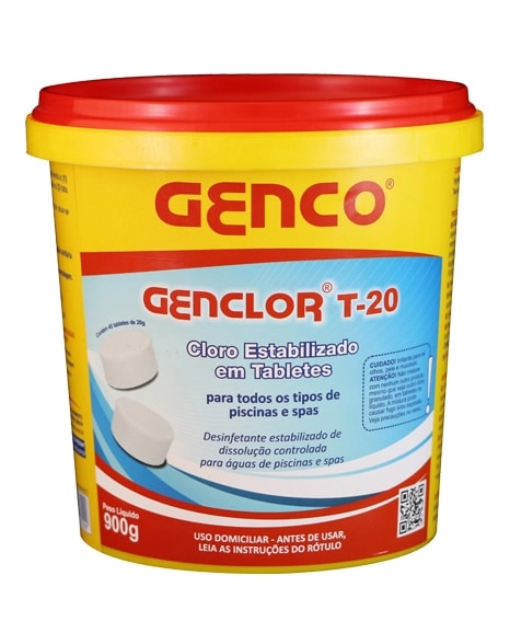 Cloro Estabilizador Genco Genclor T 20 Tabletes 900g