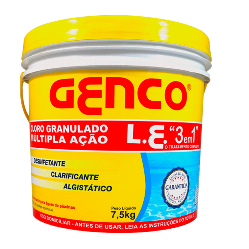 Cloro Genco Multiacao 3 Em 1 75 Kg