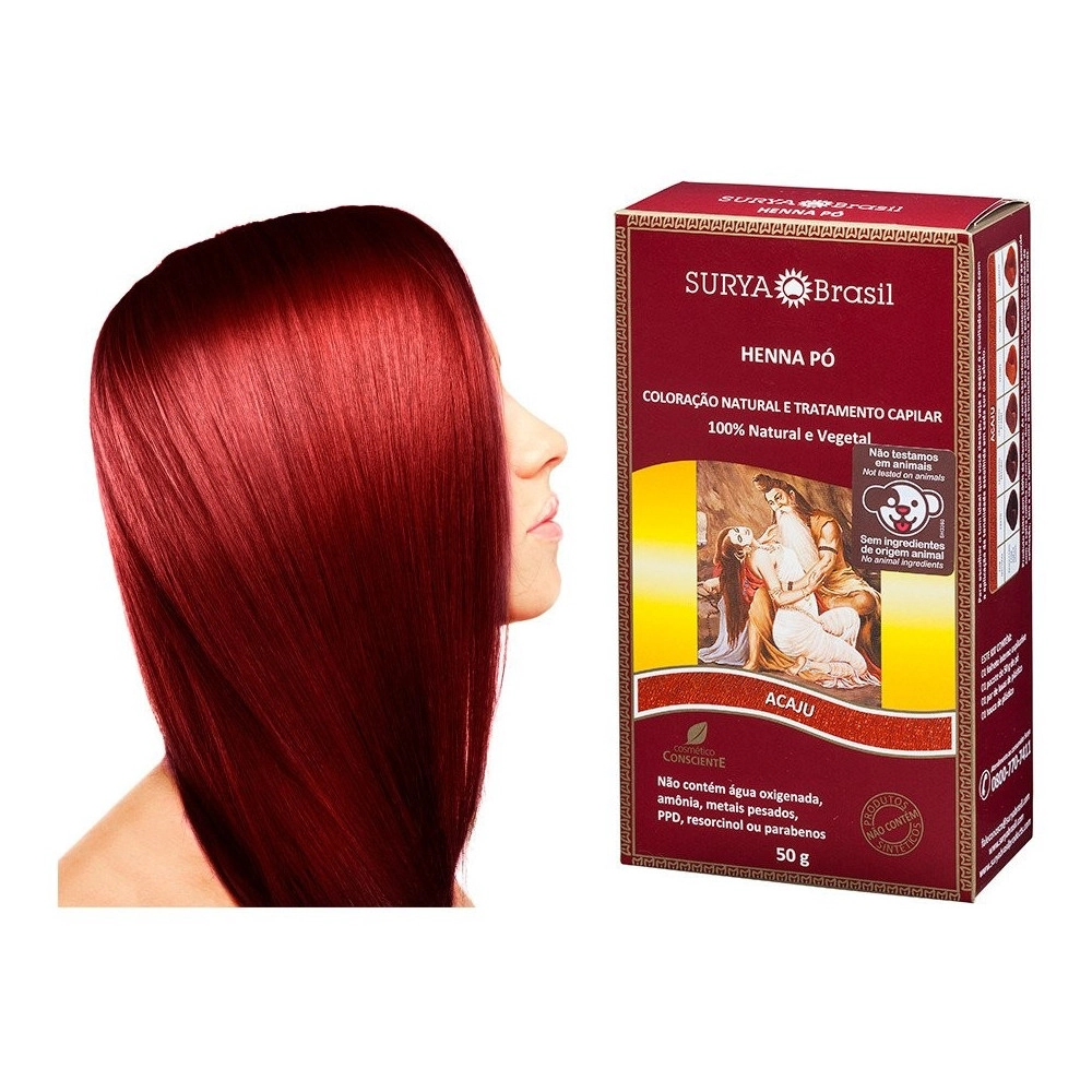 Po Surya Henna Color Natural Acaju