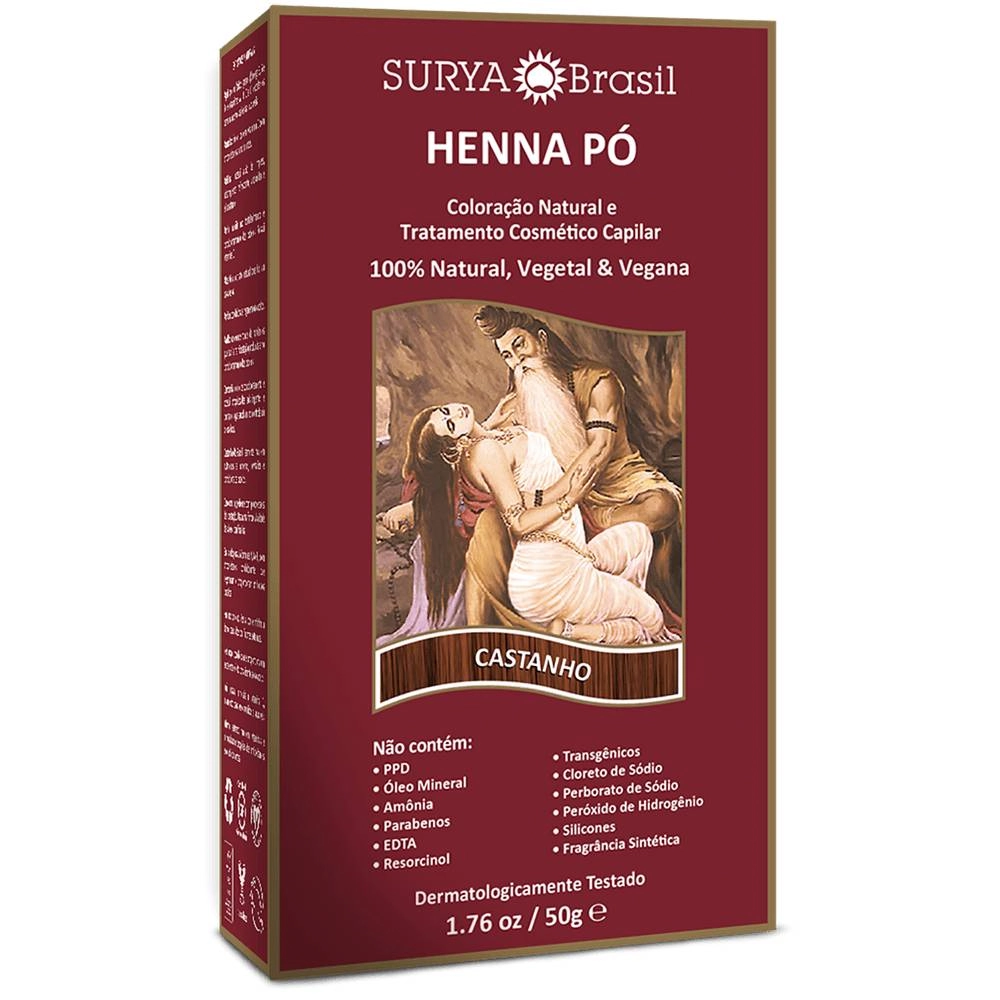 Tintura Henna Surya Pó Castanho