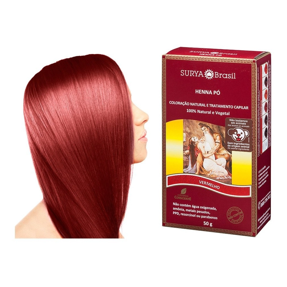 Po Surya Henna Vermelho/todos