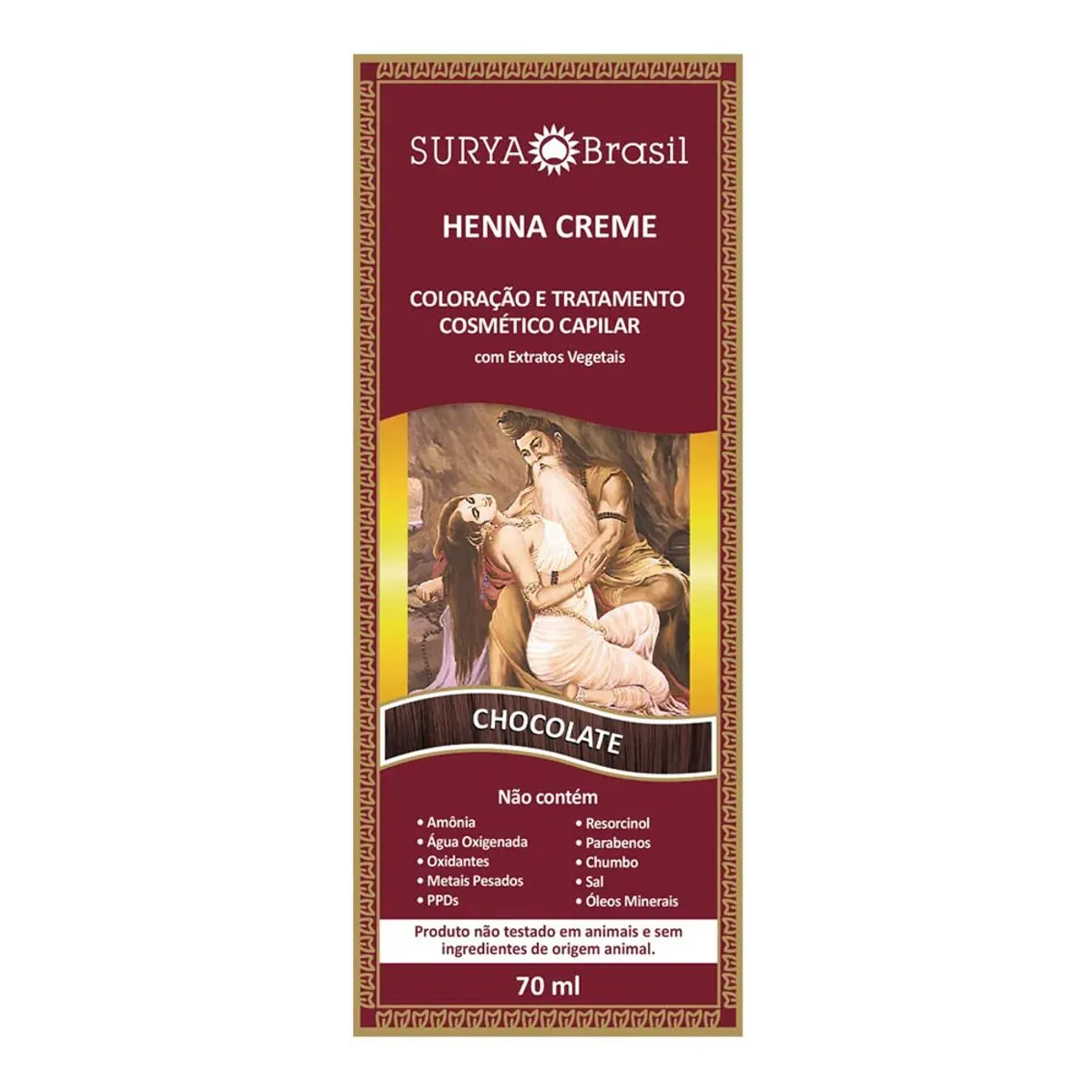 Tintura Creme Henna Surya Chocolate Surya